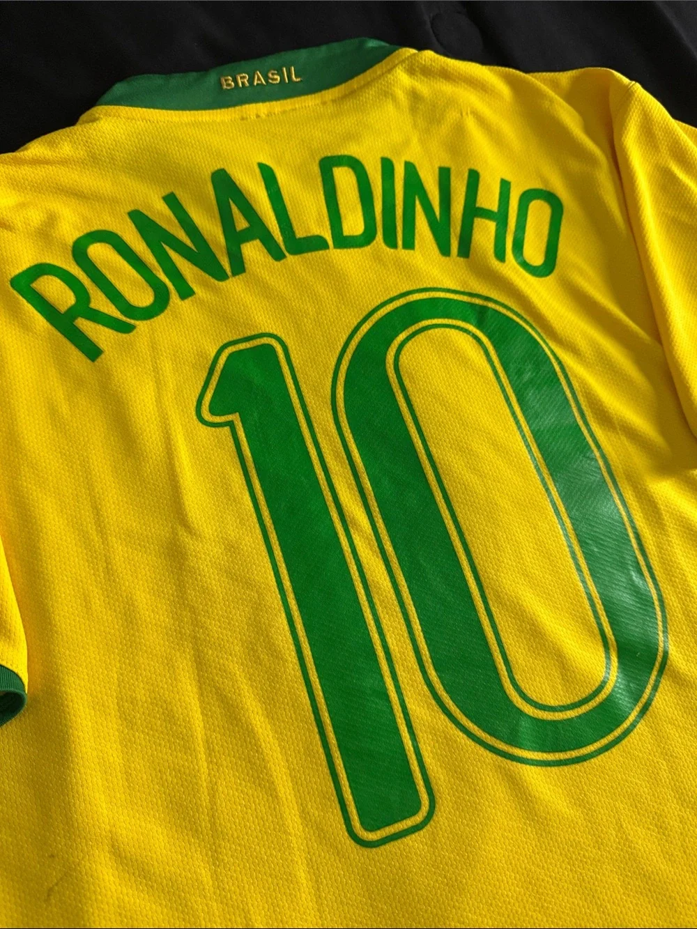 VINTAGE Brazil 🇧🇷 #10 Ronaldinho 2006 FIFA World Cup Nike Home Jersey